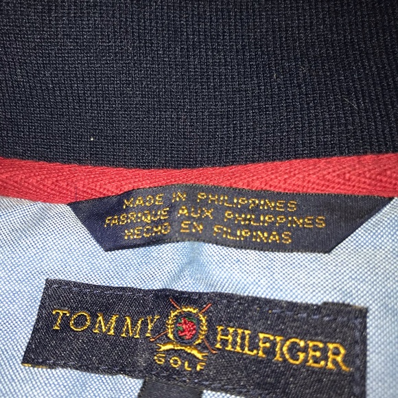 NWOT. Tommy Hilfiger Men’s Golf Jacket. 1/2 Zip. Navy/Green Plaid that is muted - Picture 2 of 9